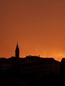 Muros del Nalón al anochecer