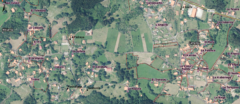 Mapa toponimia oficial del Principado de Asturias